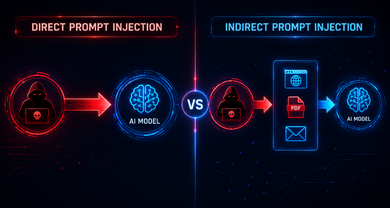 Direct Prompt Injection-Indirect Prompt Injection