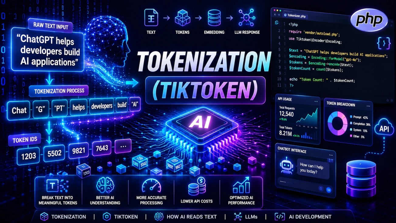 What is Tokenization (Tiktoken) Tiktoken vs Alternative Token Counting Methods + Real PHP Project Example
